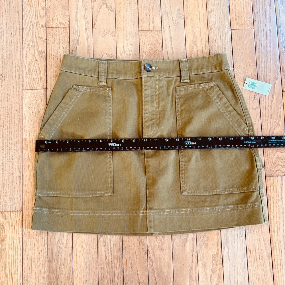 Old Navy Mini Skirt 8 Green Utility Womens Preppy Y2K Urban - Picture 10 of 12